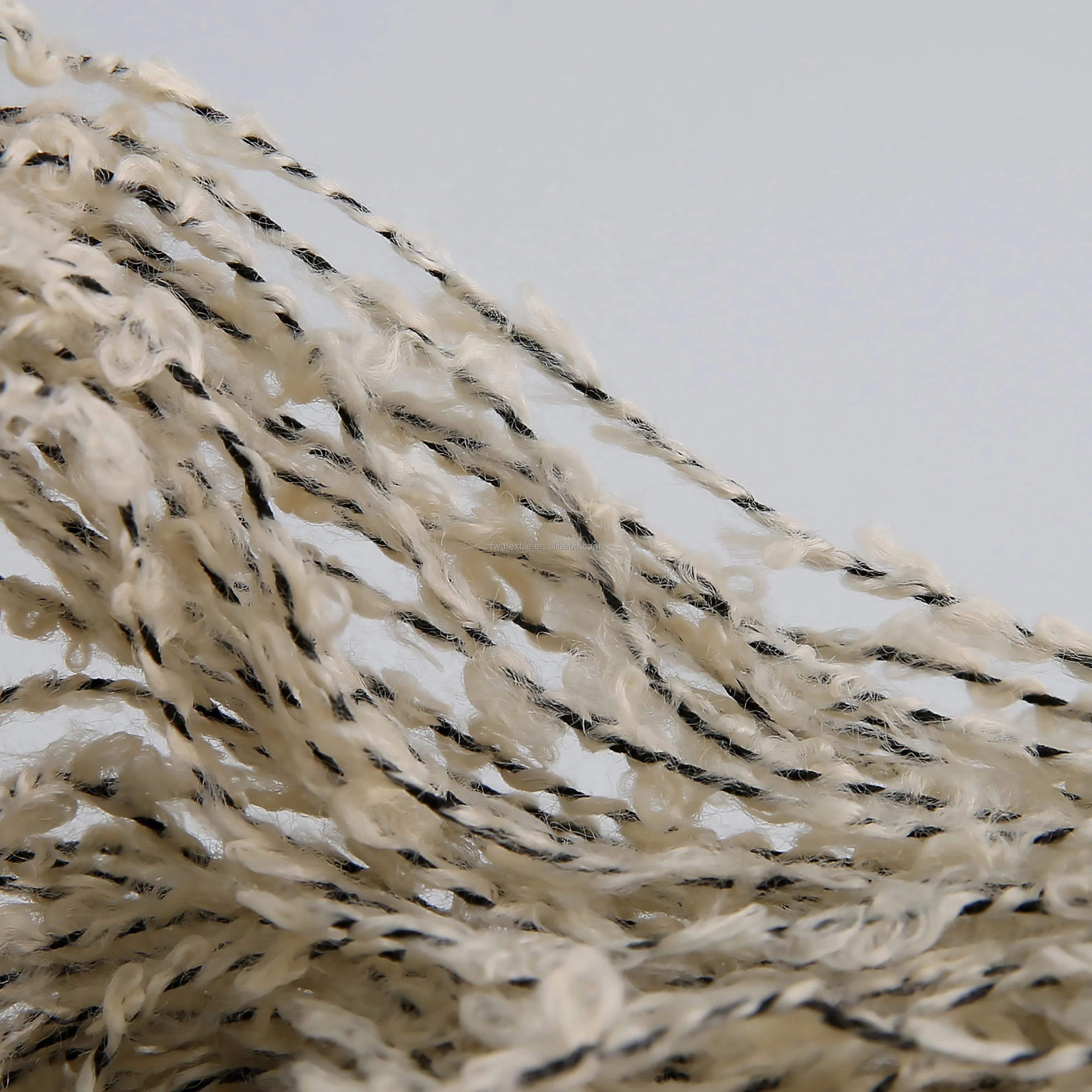 Nice Quality Super Soft Highly Elastic 2.6Nm/1 24%Polyester Boucle Yarn 76%Acrylic Blended Yarn for Sweaters Socks