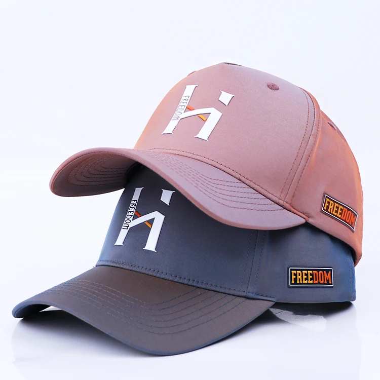 Custom Tie-die Color Puff Printing Logo A Frame 5 Panel Sports Cap Running Baseball Hat Manufacturer