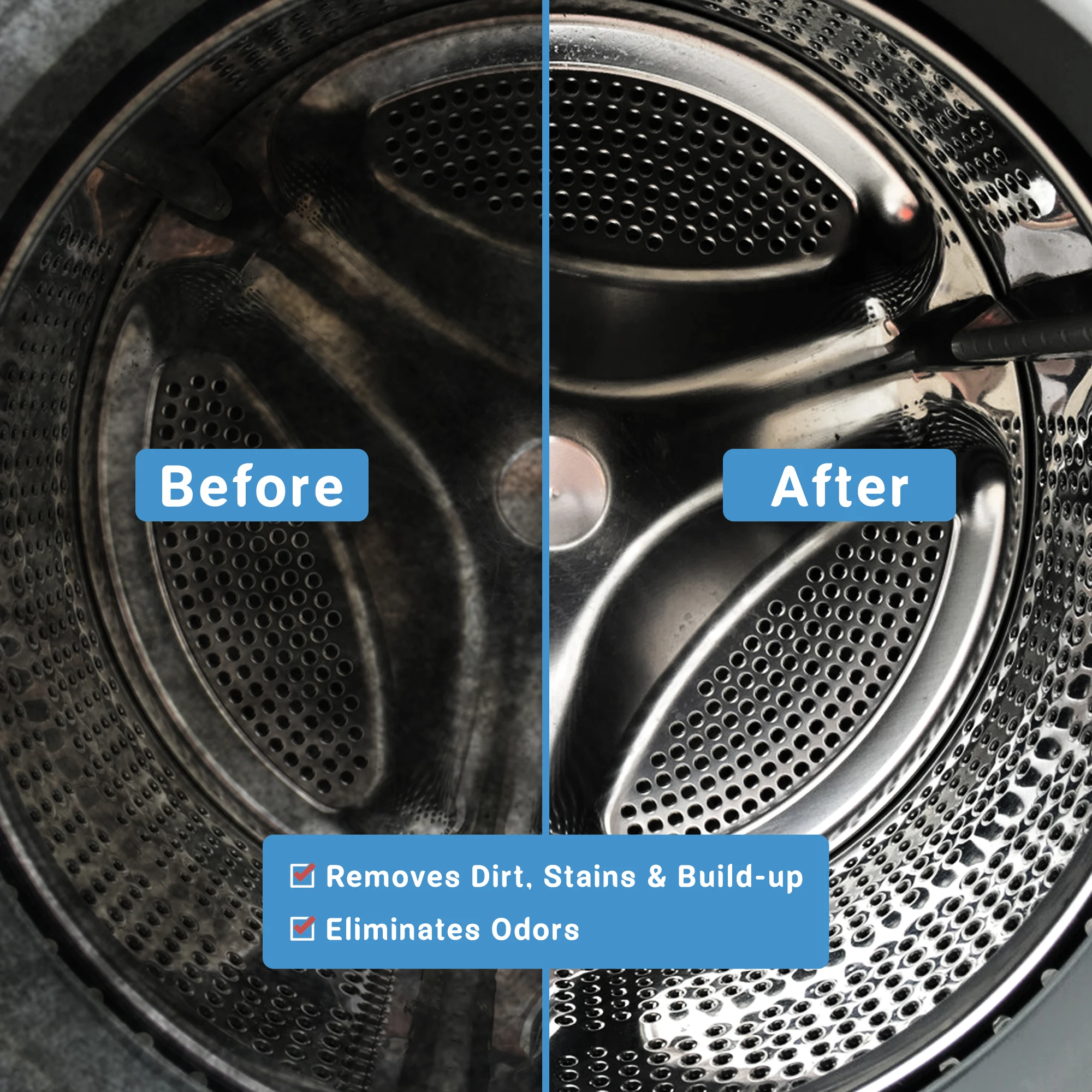 Washing Machine Cleaner for Front and Top Loader Washer Machines Deep Cleaning powder