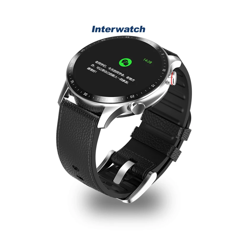Interwatch FG08 galaxy silver hardness TP blood oxygen test music playback motor ordinary motor flat smart watch fall detection