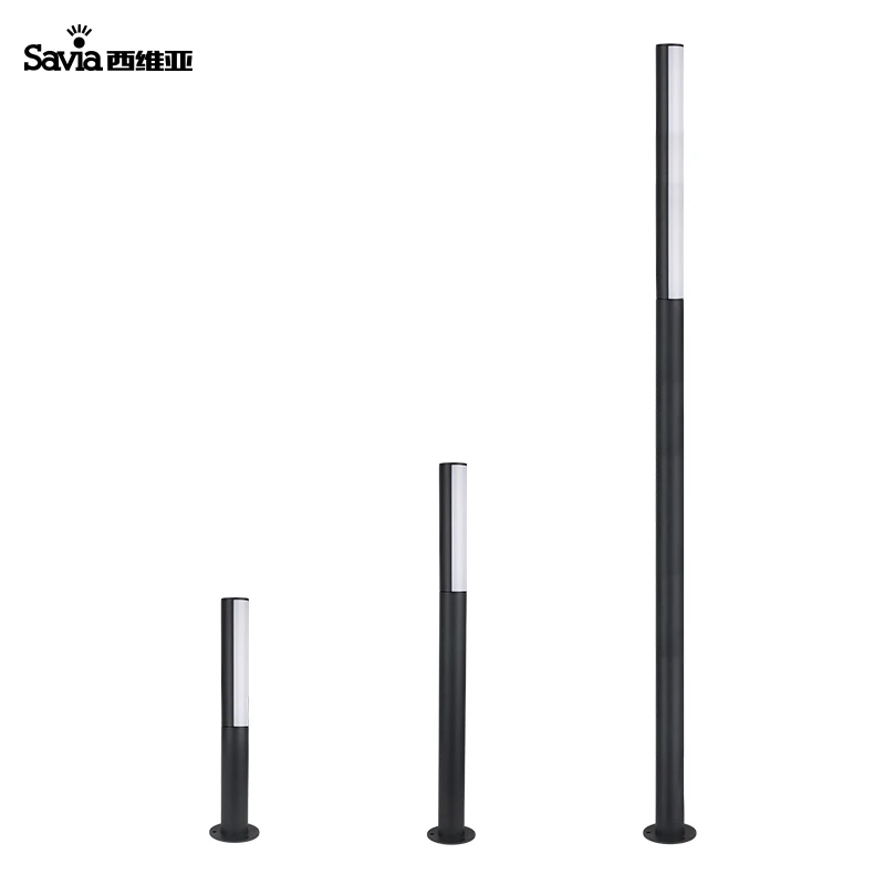 Savia LED outdoor waterproof die casting aluminium pillar modern garden lawn lamp courtyard landscape villa lamp lawn lamp