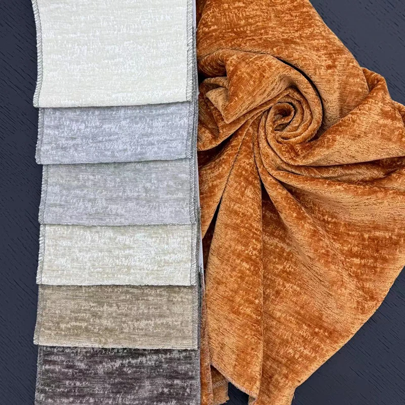 Textile Warp Jacquard Floral Sofa Fabric Textile 100% Polyester Chenille Fabric