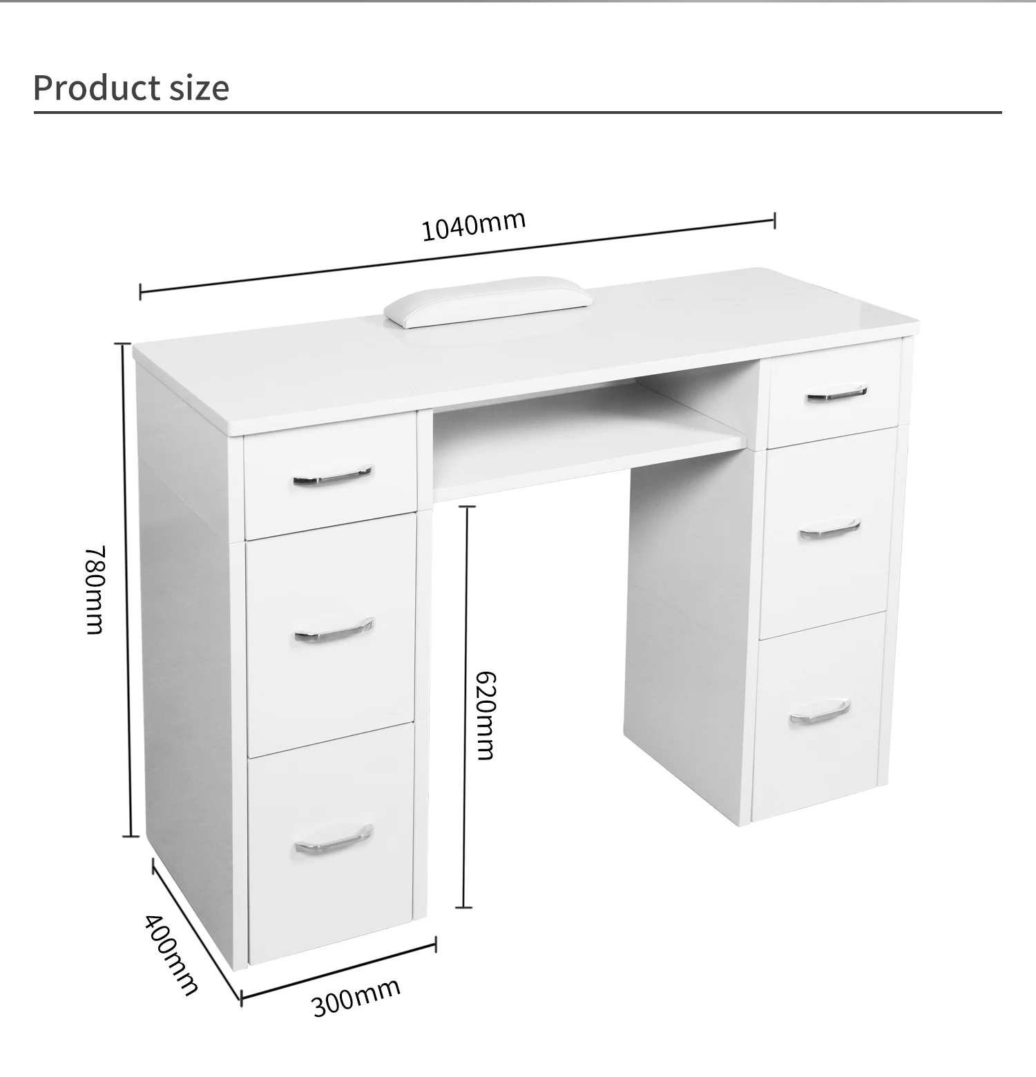 High End Nails Bar Station Salon Furniture Wood Nail Tables Nail Desk Manicure Table With with Fan and Drawers