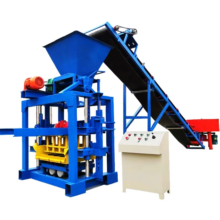 block machinery QT4-35 fly ash paving block machine