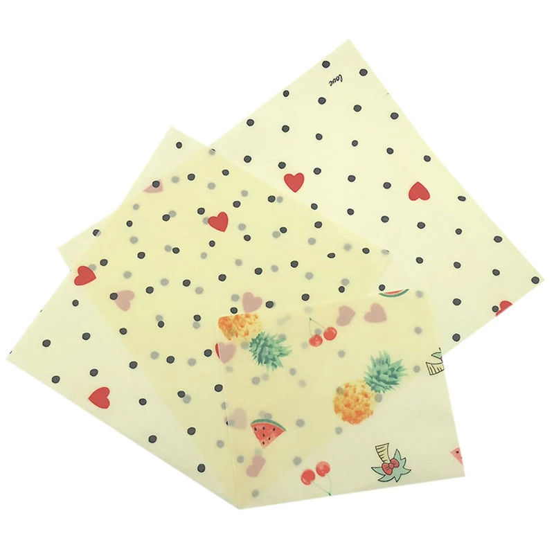 Пластиковые БЕСПЛАТНО Экологичные многоразовые пчелиный воск обертывания для хранения продуктов