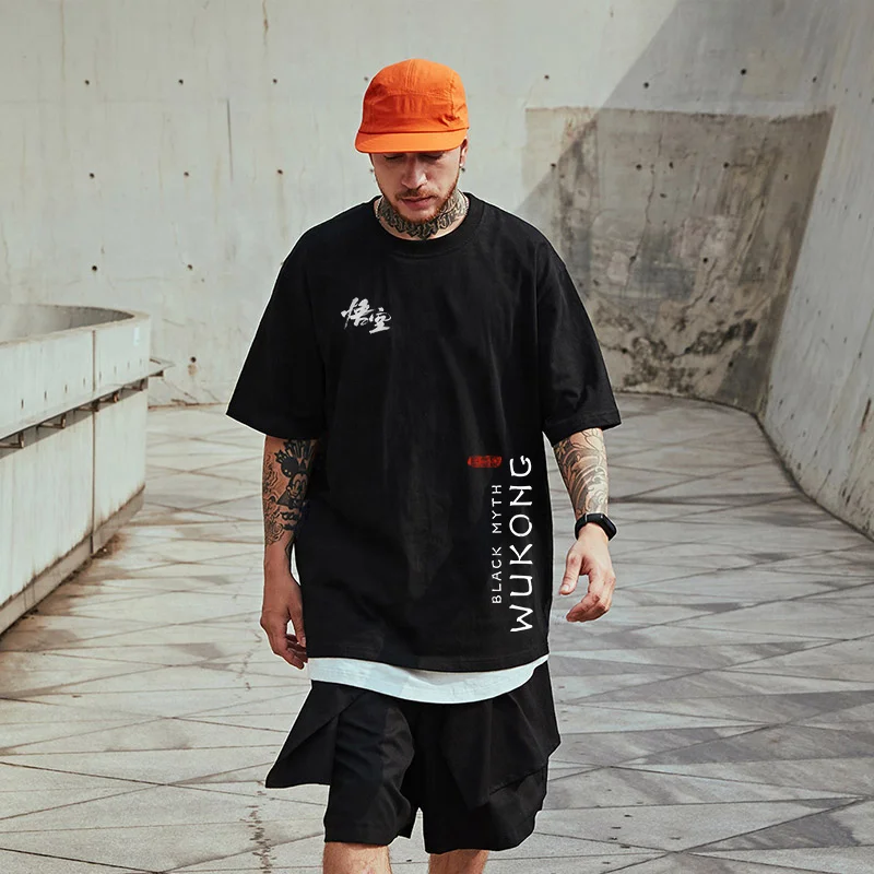 2024 Custom Black Myth Wukong Short Sleeve T Shirt Clothing Tshirt