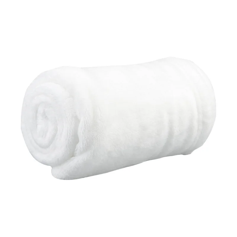 personalized 30 x 40 White DIY Sublimation Blanks soft 100% Polyester Fleece Baby Blanket For Heat Press Printing