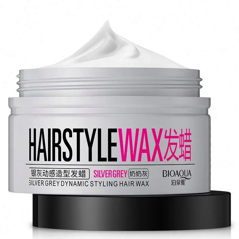 BIOAQUA Professional Silver Style Shine Wax&Organic Clear Hair Wax