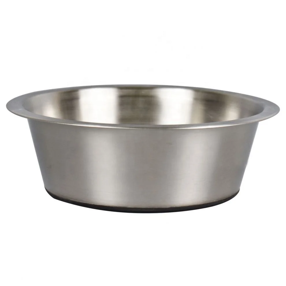 2021 Silicone Base pet bowl stainless steel dog bowl pet water bowl Non slip