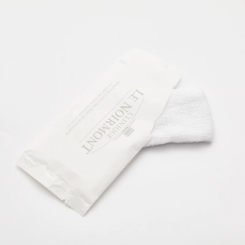 Одноразовое влажное полотенце для авиакомпании, лимонный аромат, очистка ресторана, горячие и холодные влажные полотенца