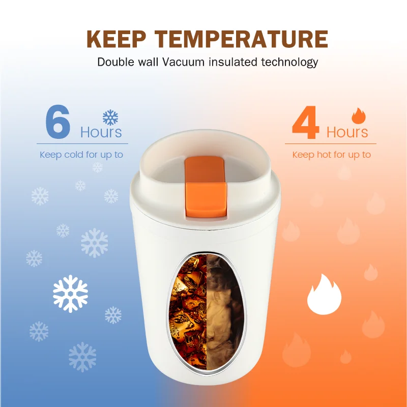 Coffee Milk Mugs 350ml Design Classic New Drinking Slide Lid 100% Leak-proof Office Mugs