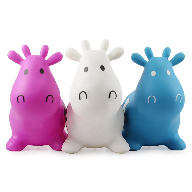 
Customized size & design plastic hopping inflatable Cow jumping animal toy 