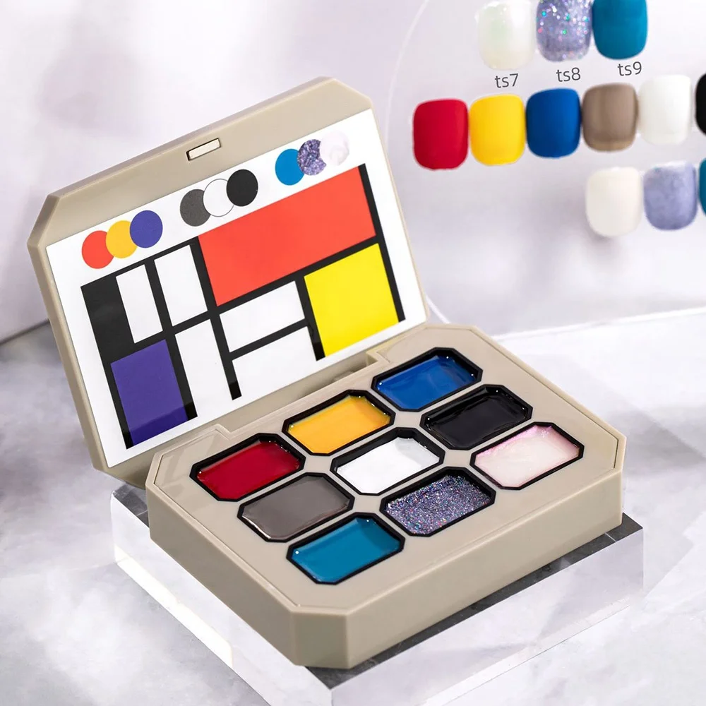 BQAN Private Label Nine Color Nail Gel Nail Art Fashion Design Paint Gel Portable Solid Gel