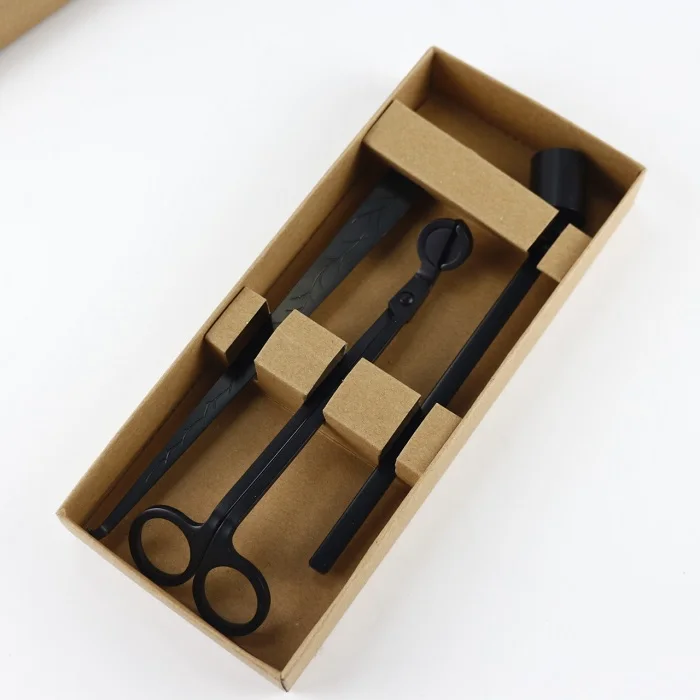 Wholesale custom stainless steel wick clipper snuffer candle making accessories wick trimmer set
