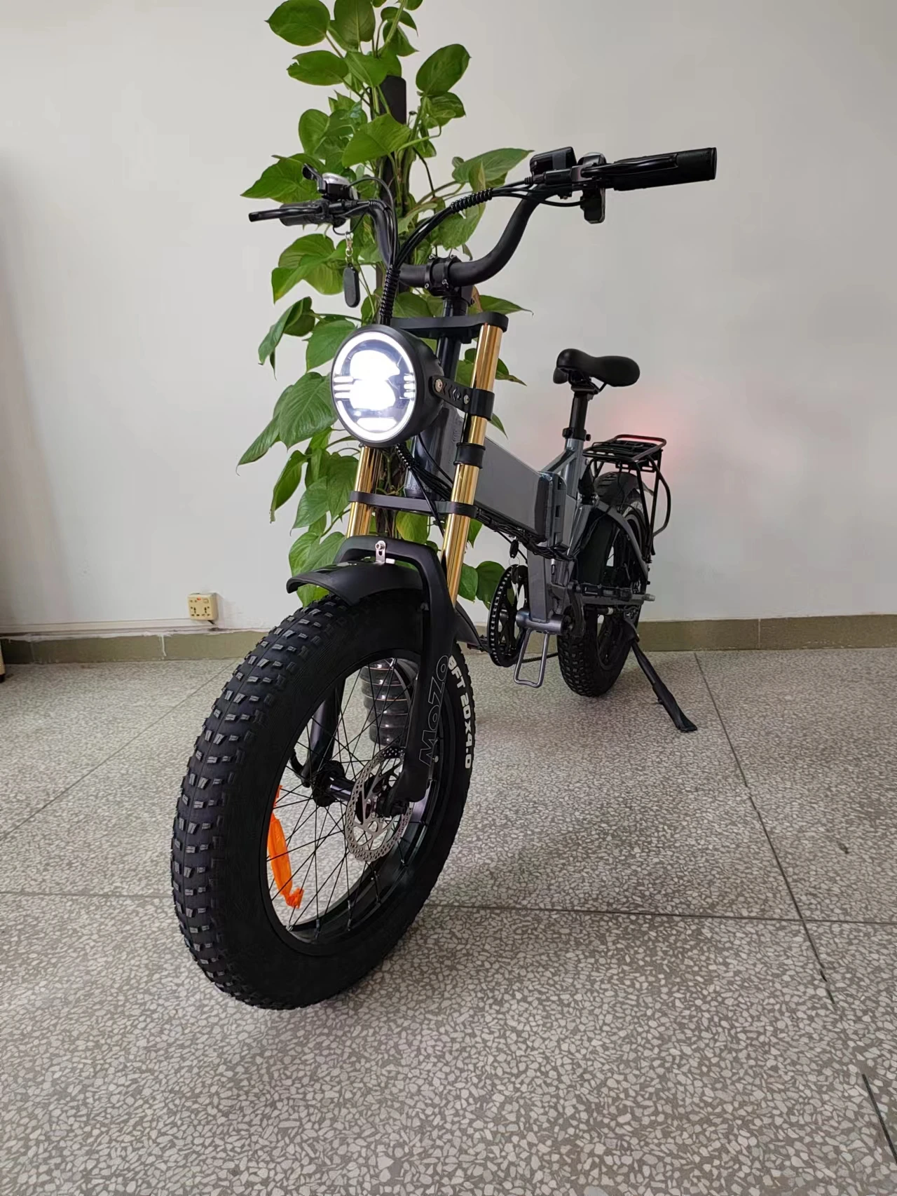 Ebike 1000w 12.8/14/17.5/21ah48v Korea battery 7speed full suspension hydraulic brake55kmh folding 20 Fat tire electric bicycle