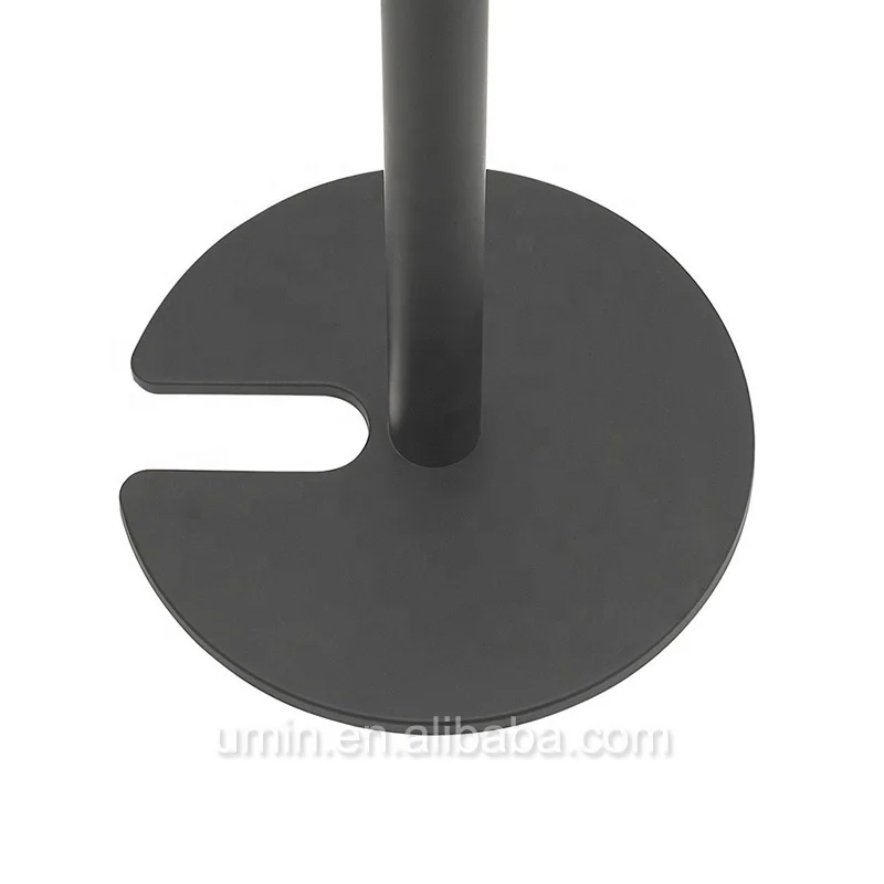 Black Stackable Retractable Belt Stanchions with U-shape Base