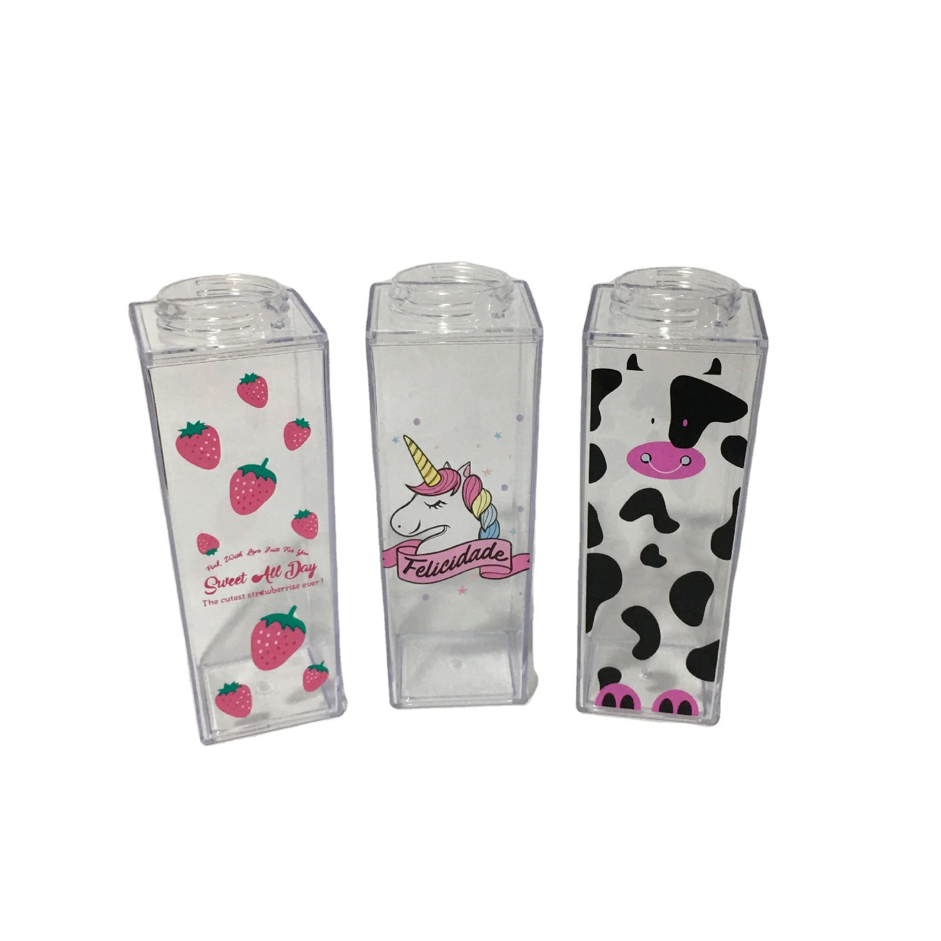 500ml  or 1000 ml carton shape milk water bottle