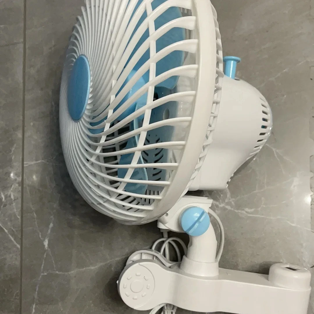 6 Inch Clip Fan  Mini Oscillating Grip Clip Fan For Grow Room Indoor Greenhouse