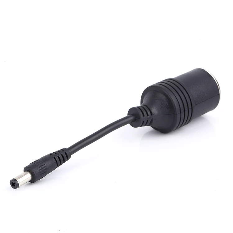 Cigarette Lighter Cable to DC 5.5 x 2.1mm Male Plug to Car Cigarette Lighter Socket Cable Female Connector Adapter Cable