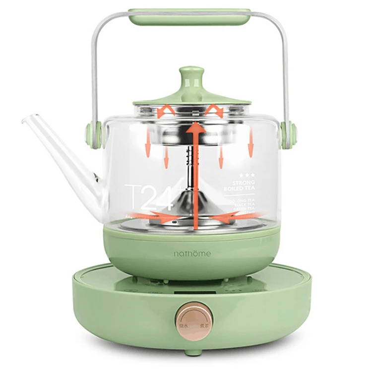 Home appliance 0.8l transparent electric tea glass kettle with infuser