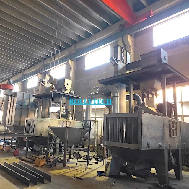 Tunnel Type Conveyor Automatic Shot Blasting Machine For Sale
