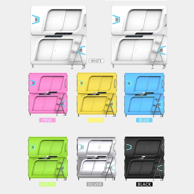 high quality space cabin bed sleeping capsule box capsule hotel bed