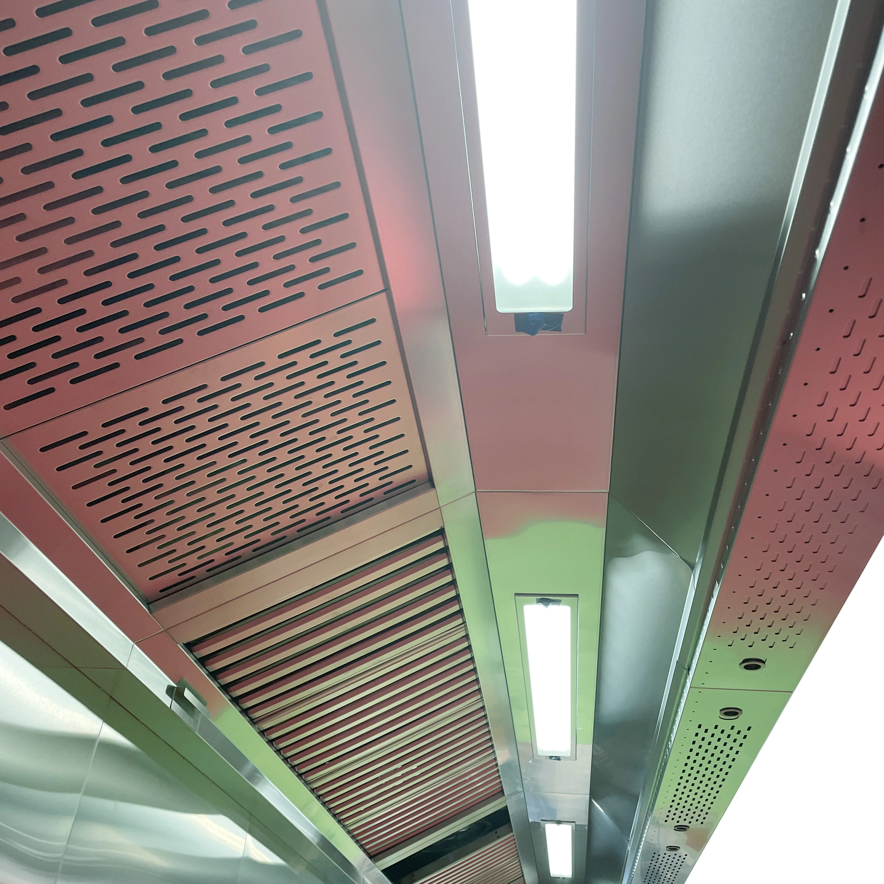 Commercial Stainless Steel Cooker Smoke Exhaust with light With fresh air system Island-Style extractor Range Hood