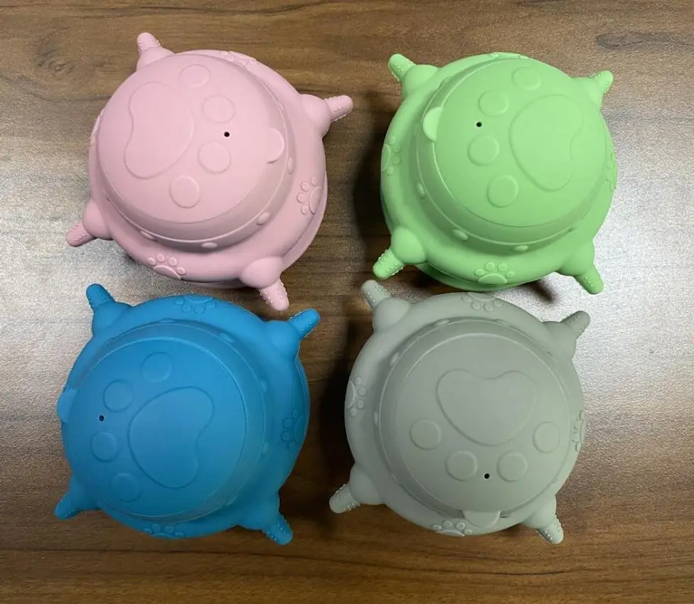 Yongli 240ml Silicone Puppy Milk Feeder Bowl with 4 Teats Puppy Bottles Feeding Station for Feeding Kittens, Puppies and Rabbits