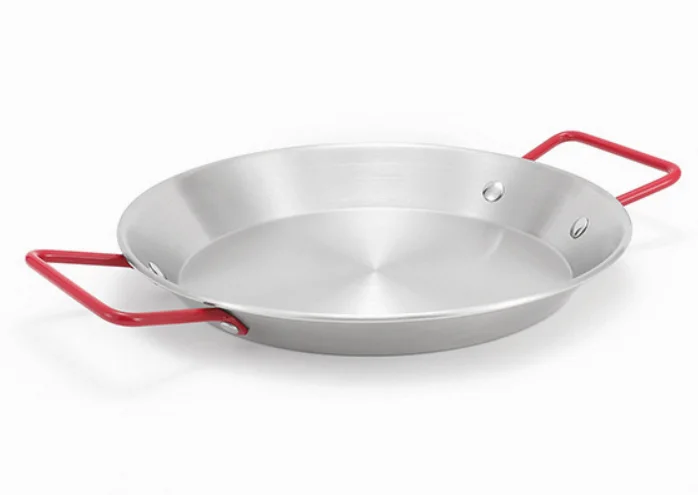Outdoor stainless steel seafood crayfish skillet salad pans Non Stick paella pan