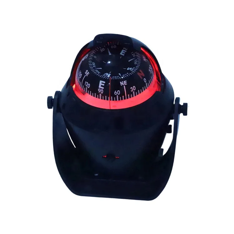 12V навигация лодка морской Магнитный накаливания красный свет подсветка компас подходит для яхты
