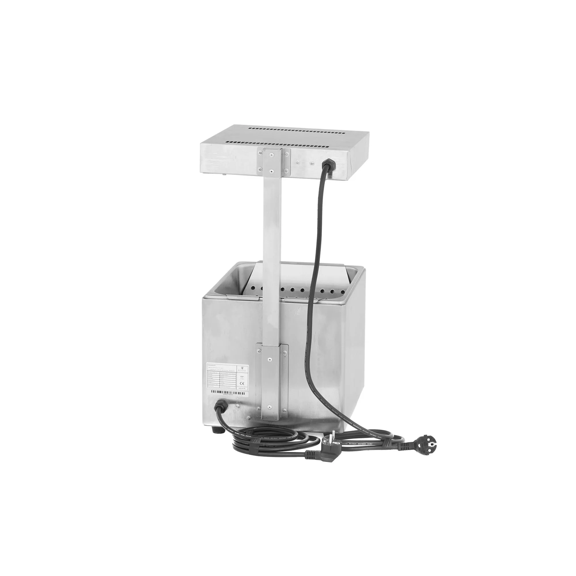 Easy to Use and Clean With Infrared Heat Lamp and Thermostat 30-90°C 850W Premium Stainless Steel Fries Heater Chip Warmer