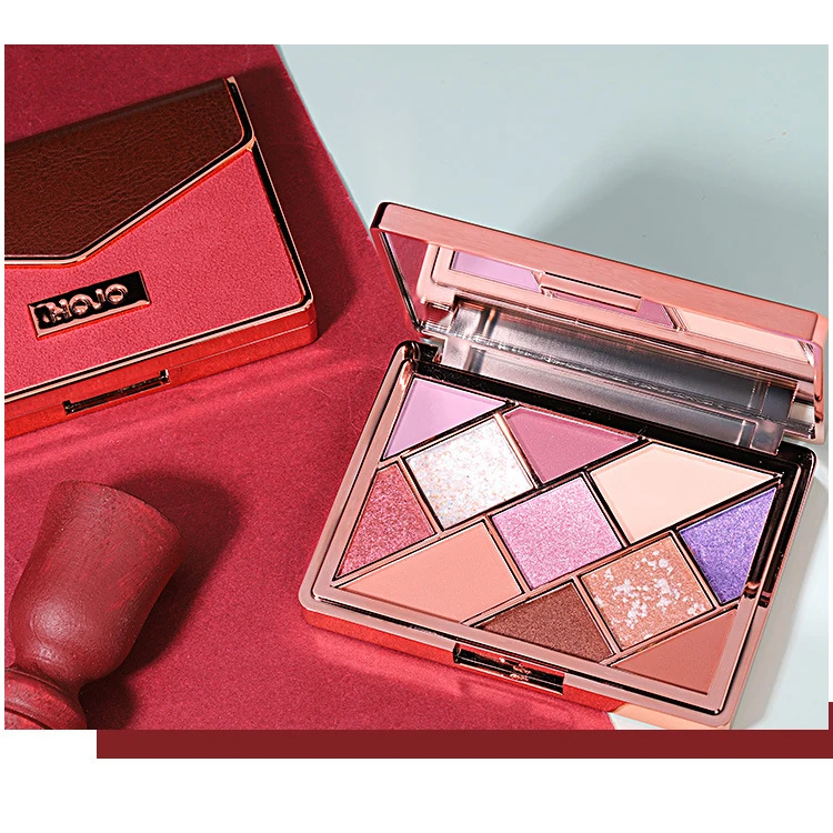 
HOJO Dropshipping 11 colors glitter eyeshadow palette high pigment makeup palette eyeshadow 