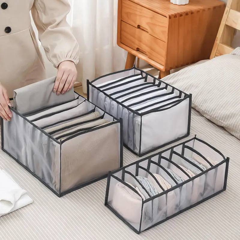 Custom Foldable Underwear Socks Closet Organizer Wardrobe Clothes Organizer Drawer Organizers for Jeans Shirt