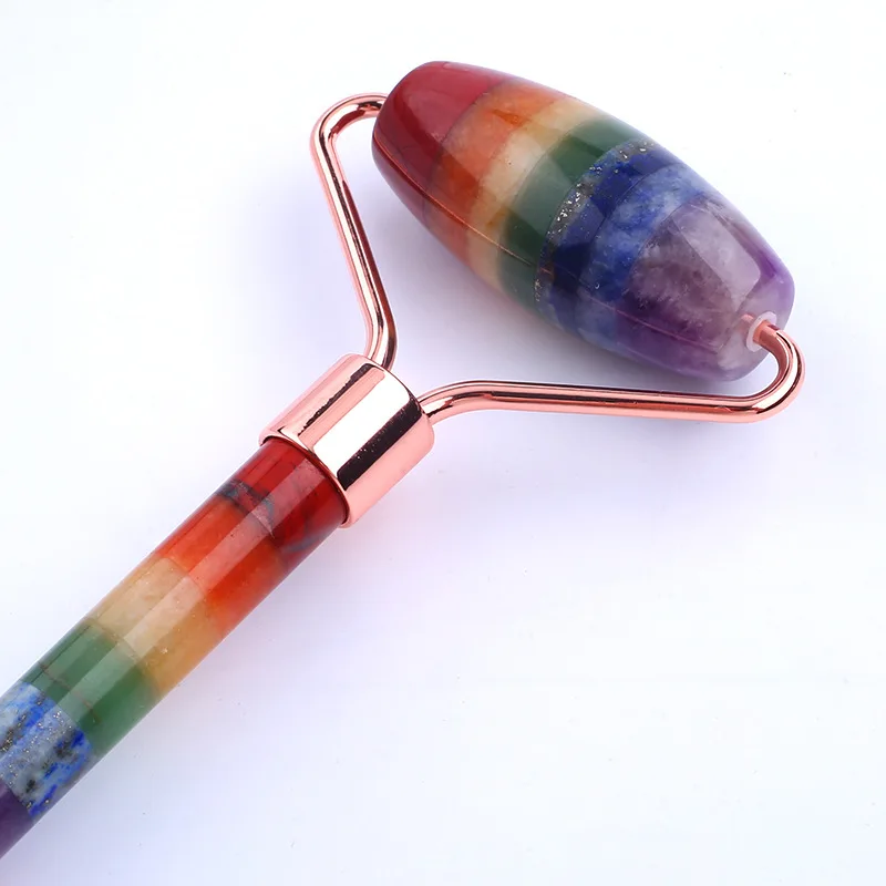 
Manufacturers Support Custom Double Headed Multicolor Jade Facial Roller Massager Anti Aging Slimming Facial Roller Jade 
