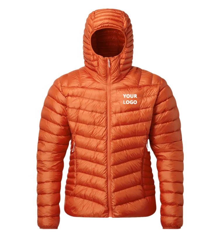 
New fashion winter quilted padded puffer jacket mens goose feather jacket 