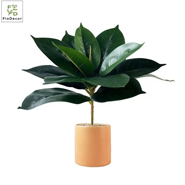 Factory Direct Tree Branches Artificial Oak Leaves Simulation Real Touch Plant For Home Hotel Decoration