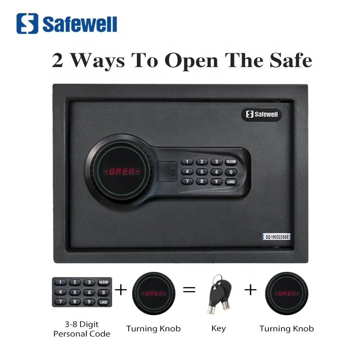 Депозит безопасность денег сейф Safewell новый дизайн Домашний Электронный цифровой Сейф