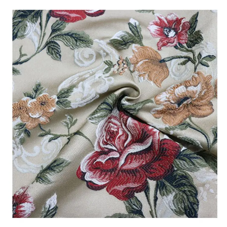 wholesale Jacquard  polyester sofa fabrics fabric for furniture textile