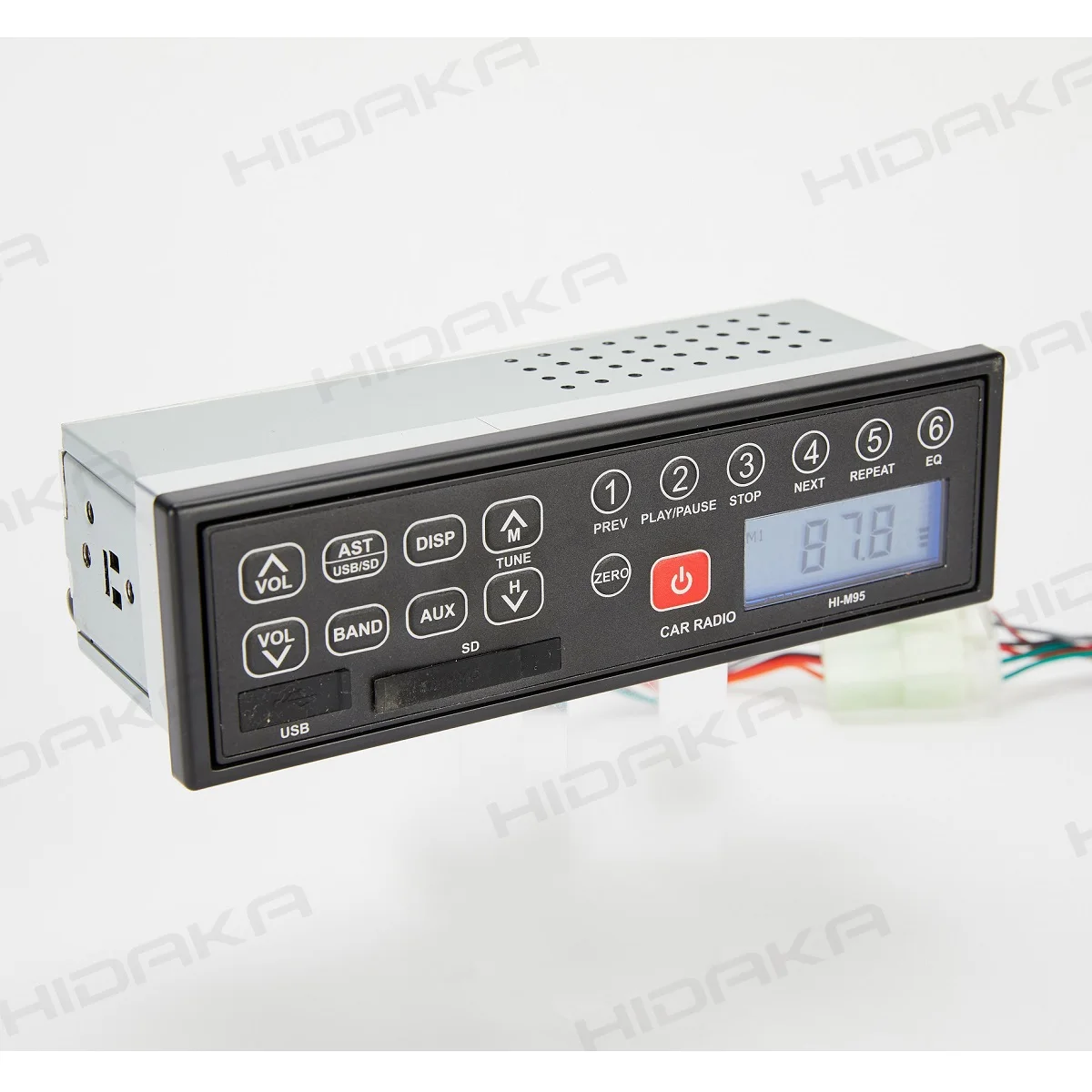 Hidaka HI-M95 12V 24V AM/FM Construction Machinery For Hitachi Kobelco CAT Komatsu truck Excavator Radio