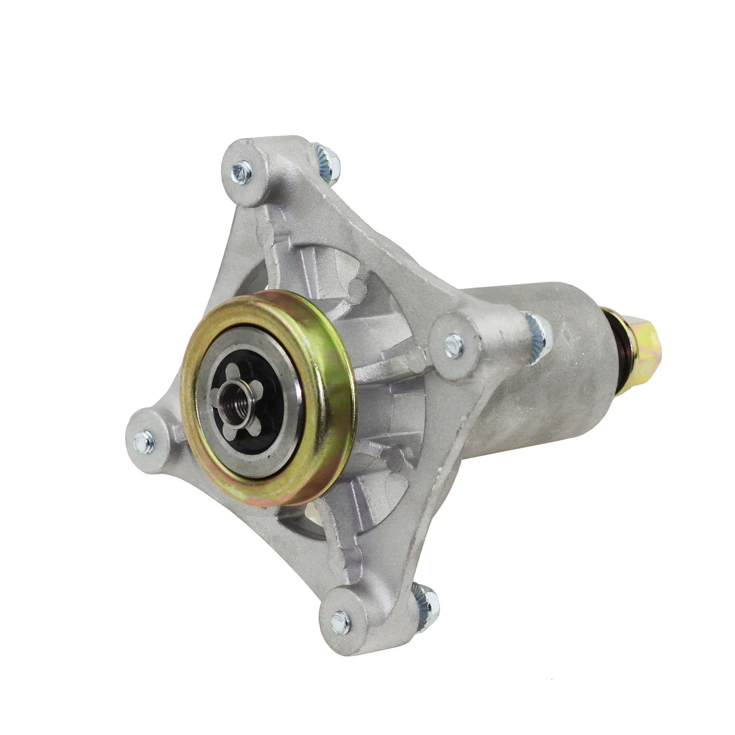 Durable Metal 4 hole mount Lawn Mower  Spindle Assembly Fits 46 48 54 Inch Mower Spindle