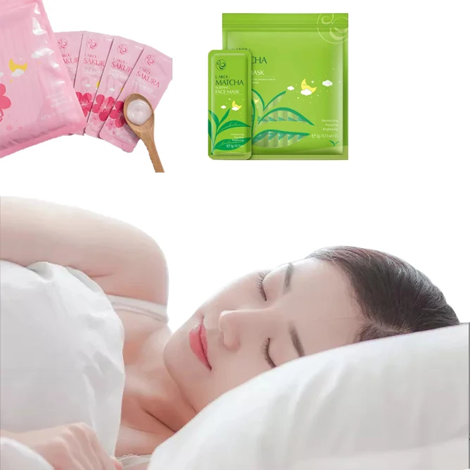 LaiKou Cherry Blossom sleep facial mask bag 3g*15 pieces of shrimp skin quick sell through source of supply manufacturer source