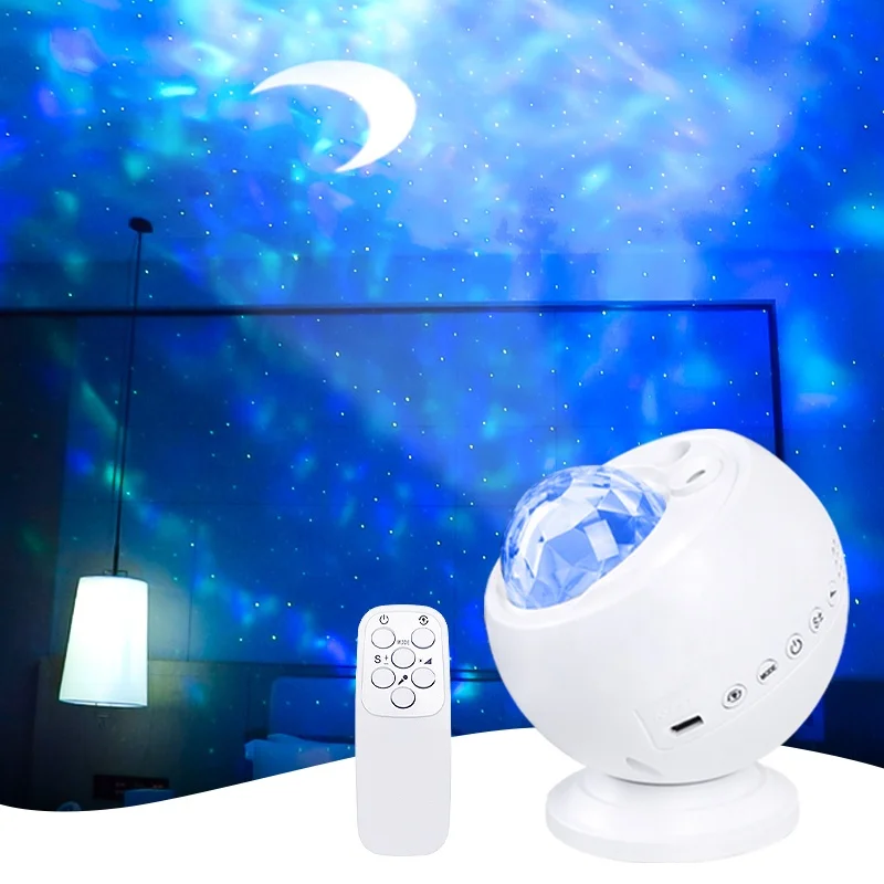 Ihomemix Music Galaxy Projector Lamp 12 Constellation Laser Nebula Cloud Sky Star Projector Night Light With BT Remote Control