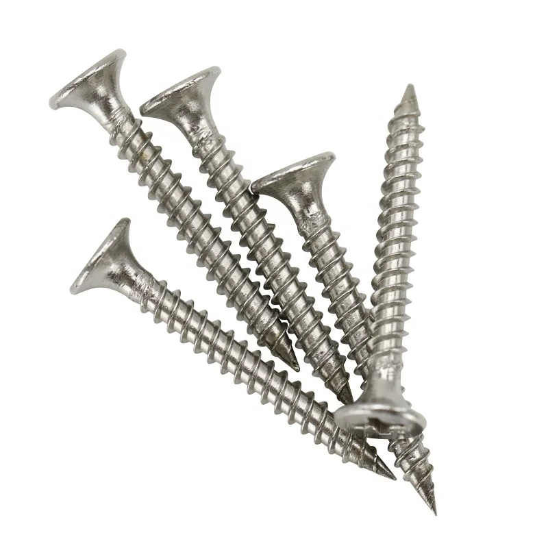 Hot selling ss 201 csk self tapping screws for plastic