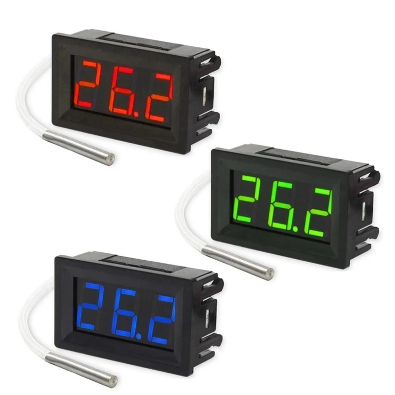 DC 12V Digital display high temperature thermometer K type thermocouple industrial digital thermometer -30~800 degrees XH-B310