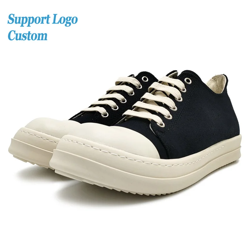 RO Large Size Casual Sneakers Fashion High/Low Top Leather Walking Sports Shoes Men Casual Shoes