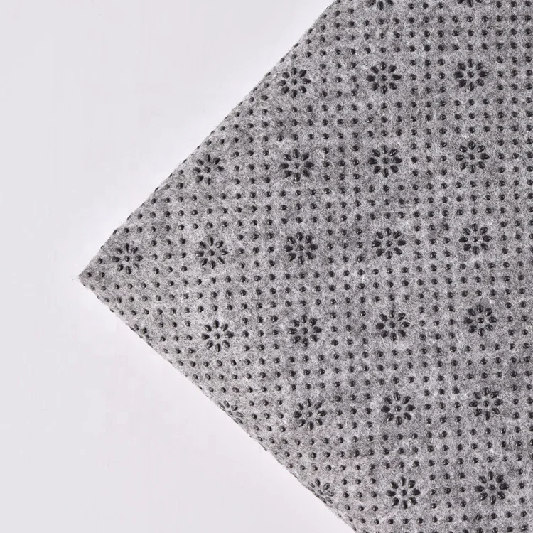 Factory price gray polyester 180g MOQ 1 meters non-woven non-slip fabric for sofa cover