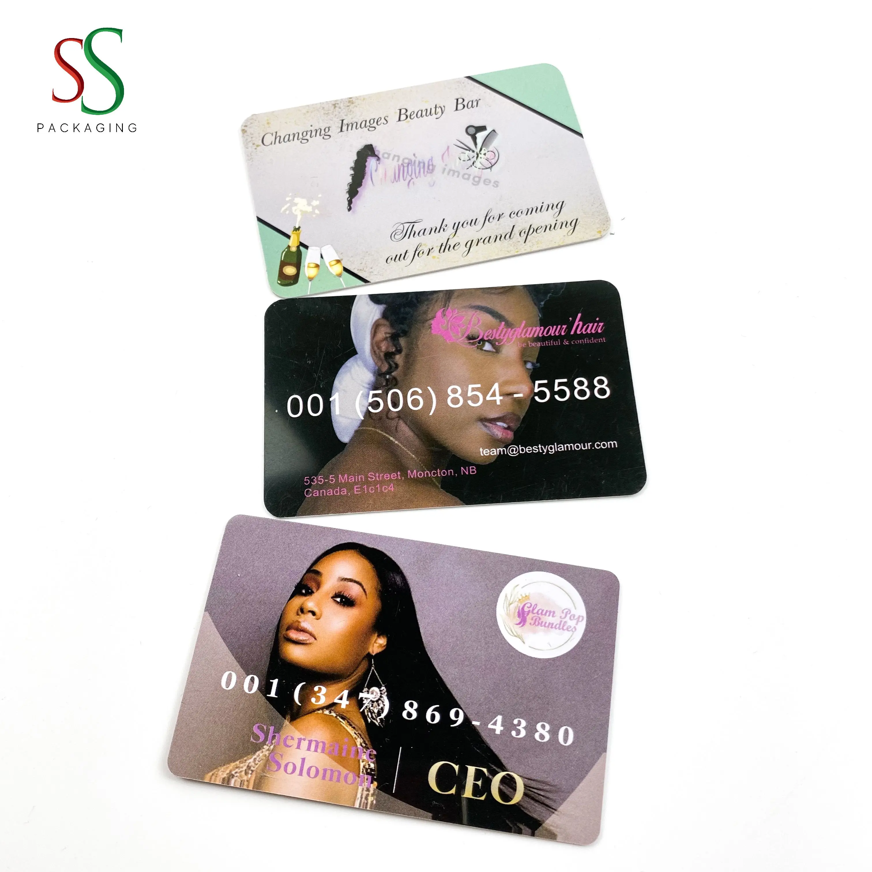 SS Hair Packaging Custom Business Card Credit Card Business Card
