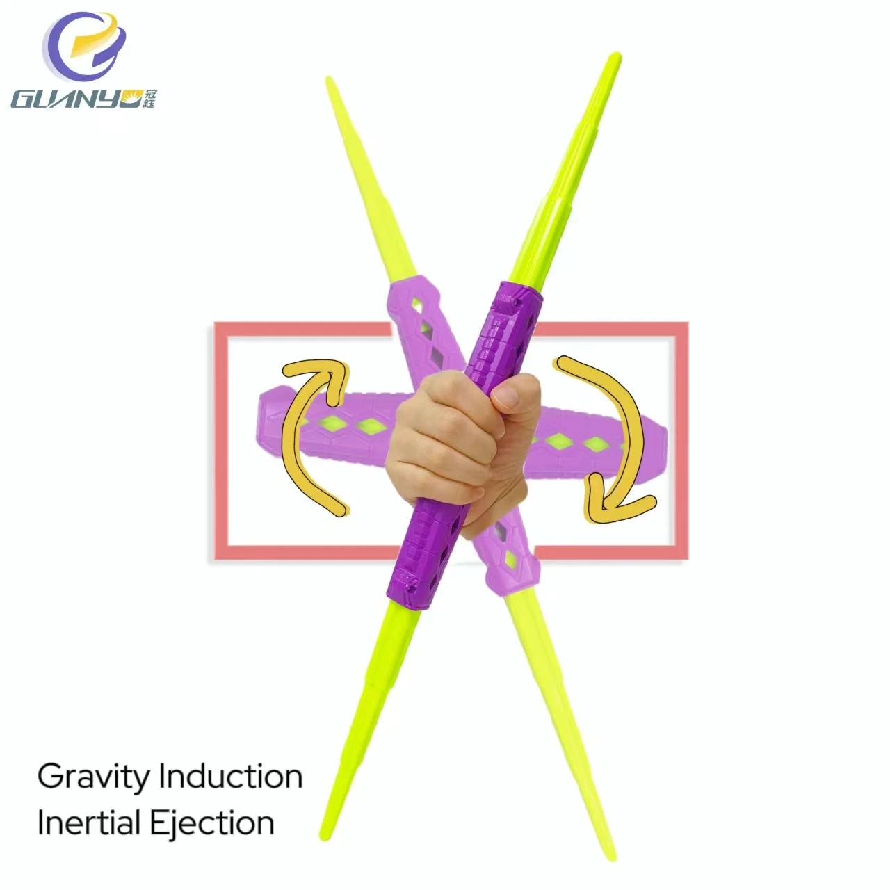 2024 New Design Telescopic Twin Swords Gravity Induction Inertial Ejection Rotation Expansion Toys Best Gifts for Kids