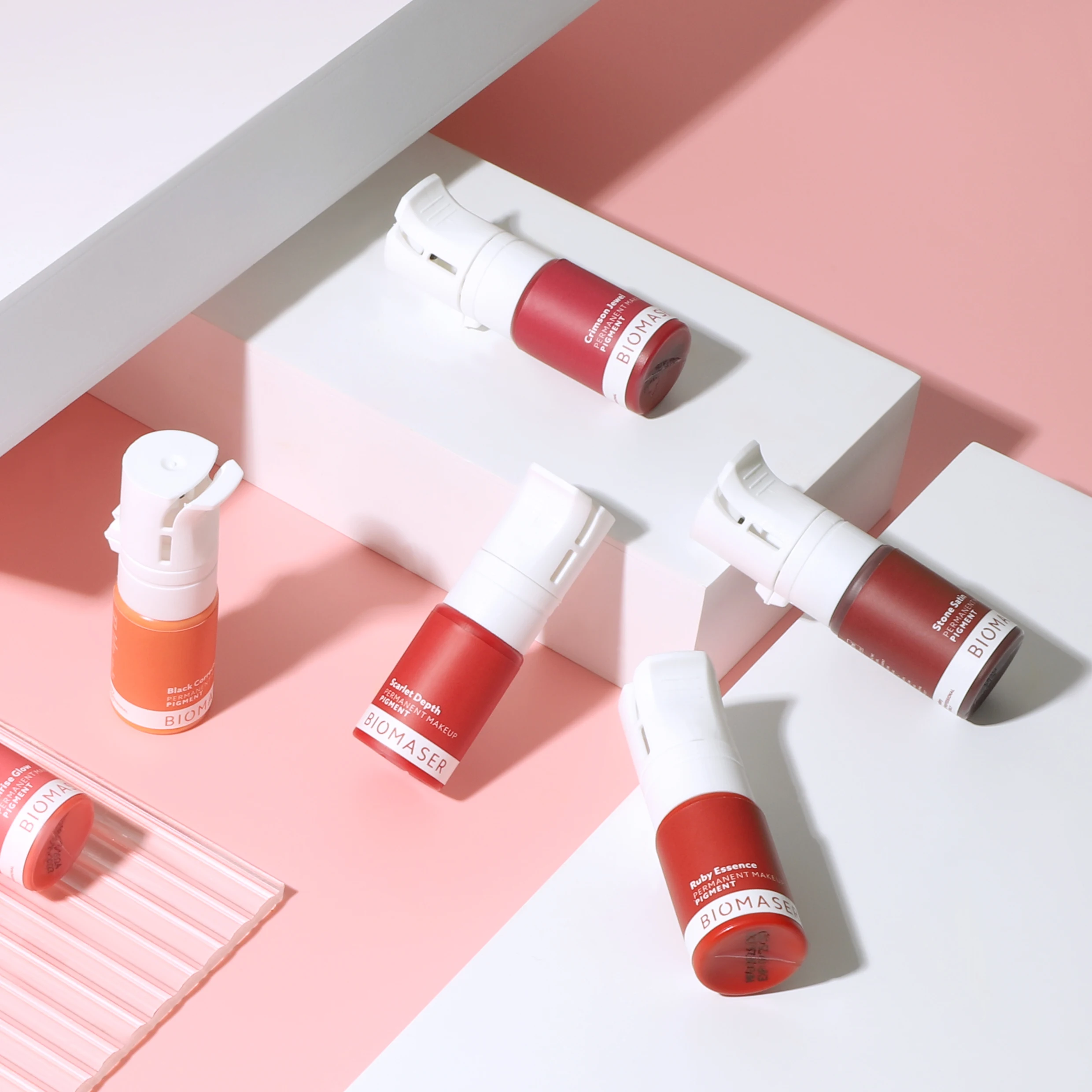 Biomaser Powder PMU Microblading Permanent Makeup Pigment Ink for Lips Blush Eyebrow Permanent Makeup Training Tool Tattoo Ink