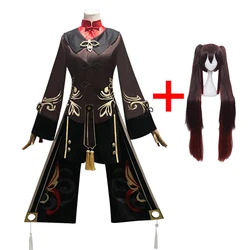 Genshin Impact Hu Tao Full Cosplay Costume Chinese Ancient Costume Halloween Carnival Clothes For Girls Ecoparty